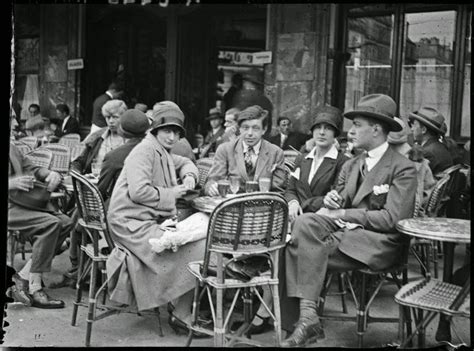 vintage bandw three friends at a paris cafe|oldest cafe in paris.